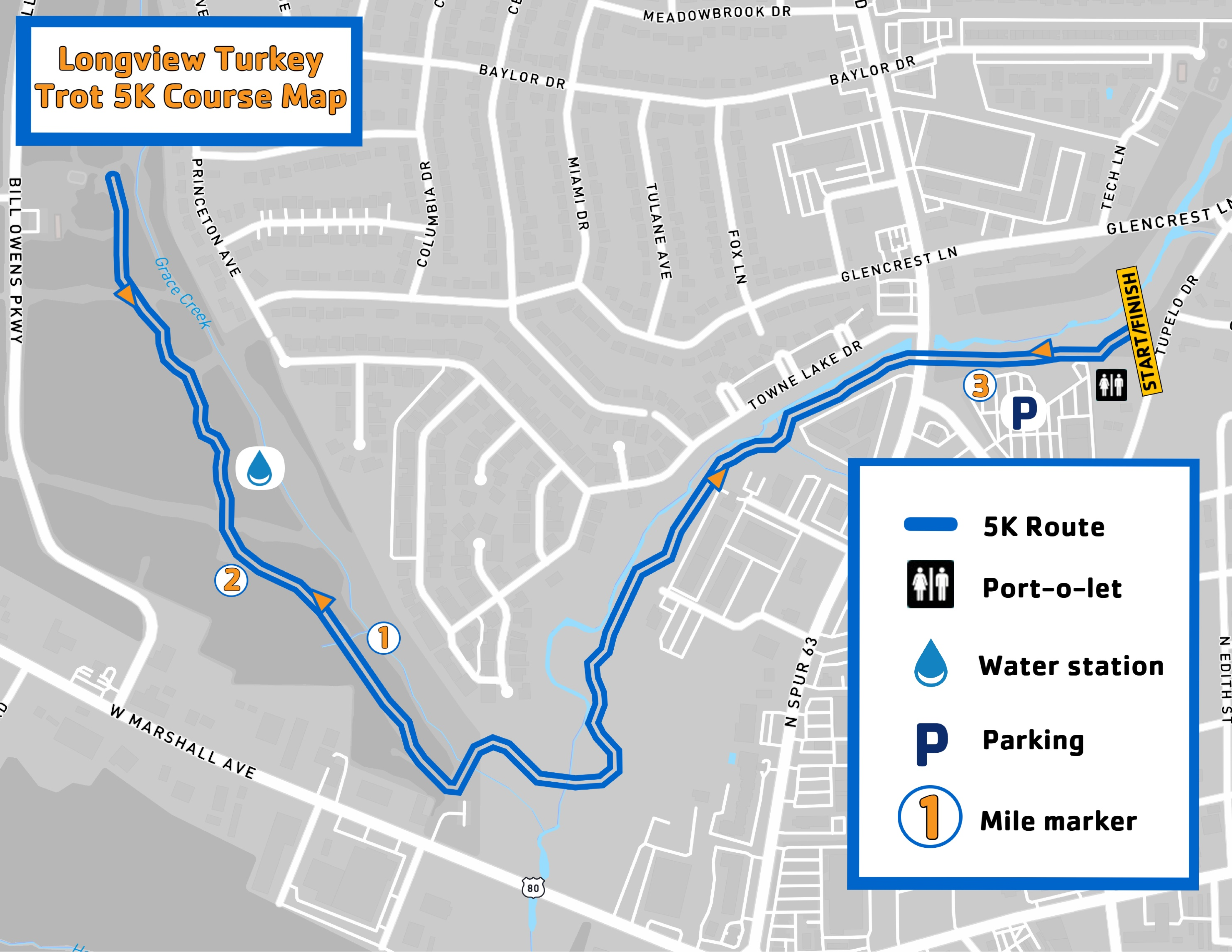 5K Course Map